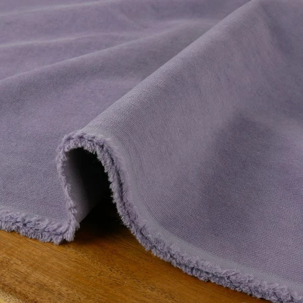 Tissu velours milleraies violet parme - Créations modernes et élégantes