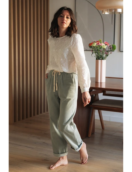 Pantalon Gabriel vert