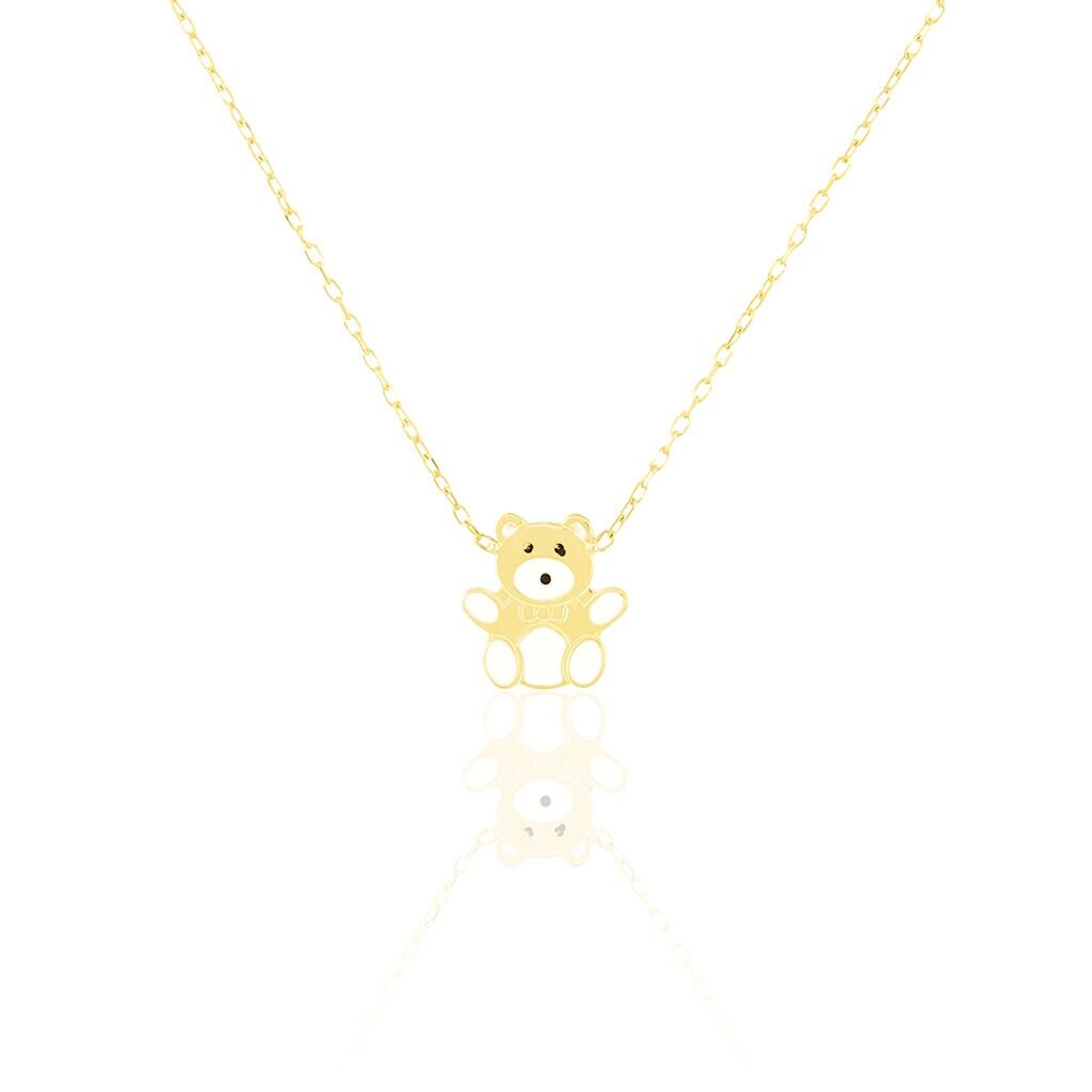 Collier Mae Ourson Or Jaune
