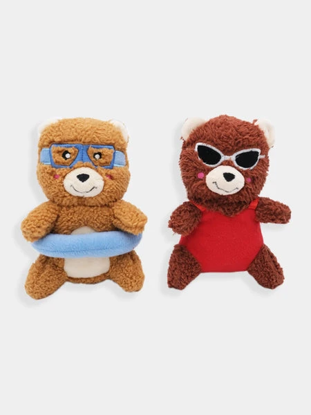 Duo de peluches pour chien - Cheeky Chumz - Oursons nageurs 🏊