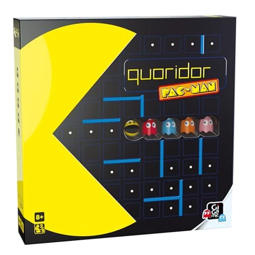 GIGAMIC - QUORIDOR Pacman - Le Jeu de stratégie et réflexion - Idéal pour Toute la Famille - Dès 8 Ans.
