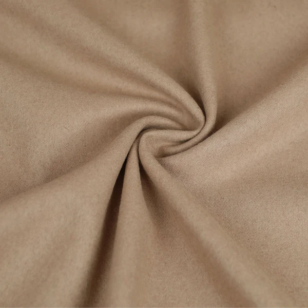 Tissu drap de laine Kali - beige | Tissu pour couture de manteau chaud