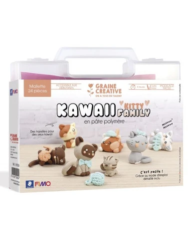 Mallette Fimo - Kawaii Kitty Family