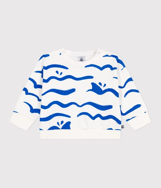 Sweat bébé en coton, imprimé requin
