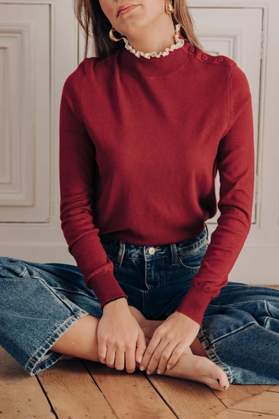Pull Rudy bordeaux