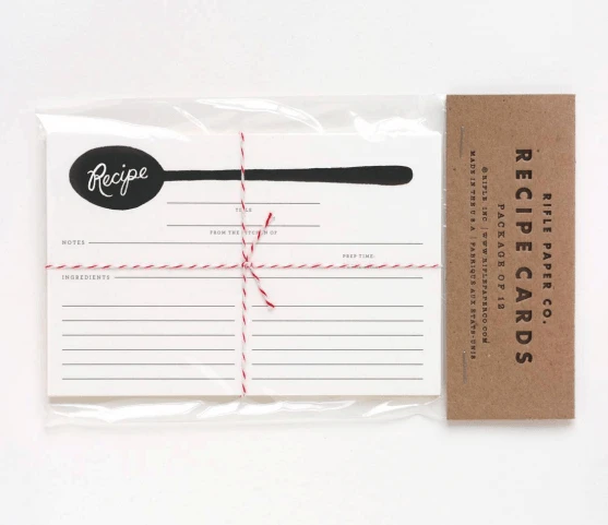 Fiches recettes Rifle Paper Co - Spoon (set de 12)