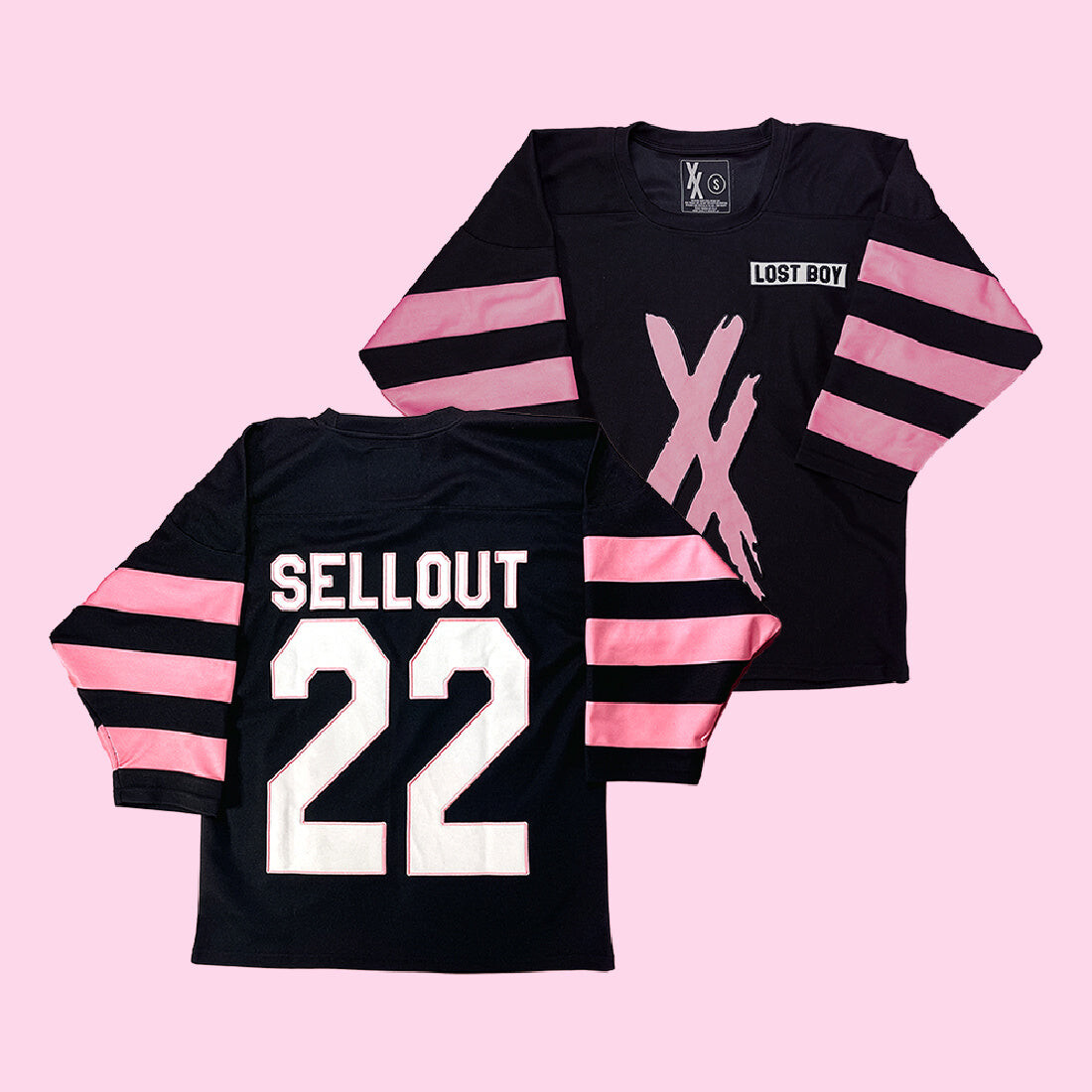 Lost Boy Striped Hockey Jersey