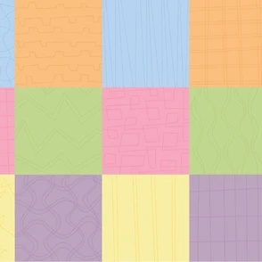 Farmers Market - light - quilt blocks Fabric | Spoonflower
