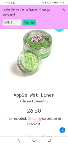 Wet Liner Glisten Cosmetics - Apple