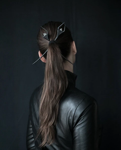 Herkimer & Iron Hairpin