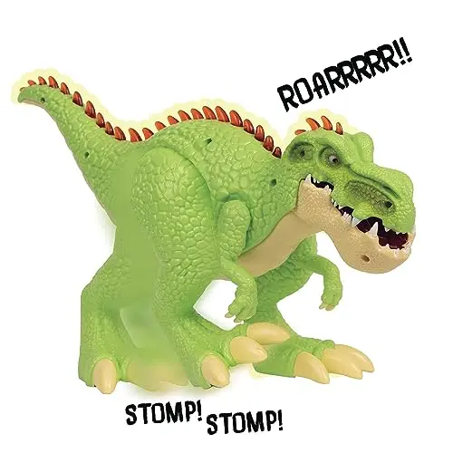 GIGANTOSAURUS, Dinosaure, Personnage de 30 cm, avec Effets sonores et Lumineux, Jouet pour Enfants à partir de 3 Ans, GIOCHI PREZIOSI, GGN03