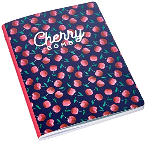 Legami - Cahier à rayures - Large - Feuille B5, Cherry