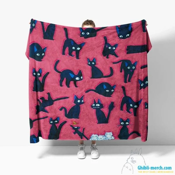 Jiji Blanket (Ghibli Jiji Cat) HOT Pick 2024 x 10 Colors for Sales | Ghibli Merch Store