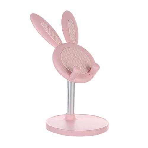 ZS ZHISHANG Phone Holder Stand Adjustable Ears Cute Bunny Tablet Stand Phone Holder Mobile Phone Accessories Desktop Phone Holder Stand