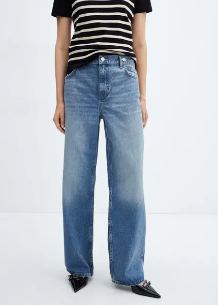 Jean wideleg taille haute - Femme | Mango France