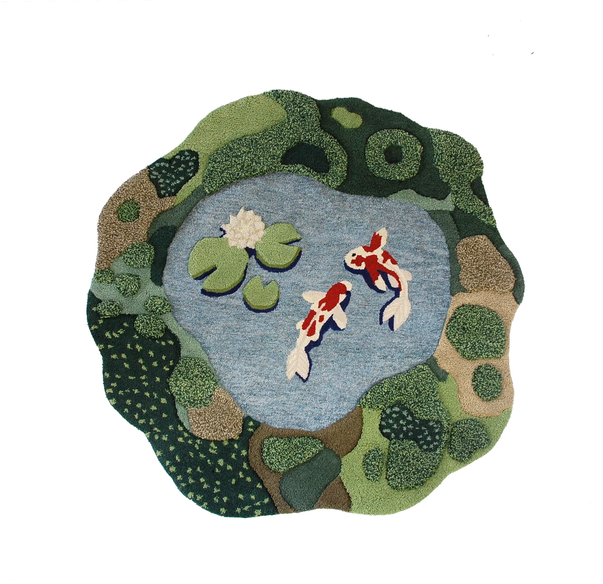 Landscape Koi Pond Rug