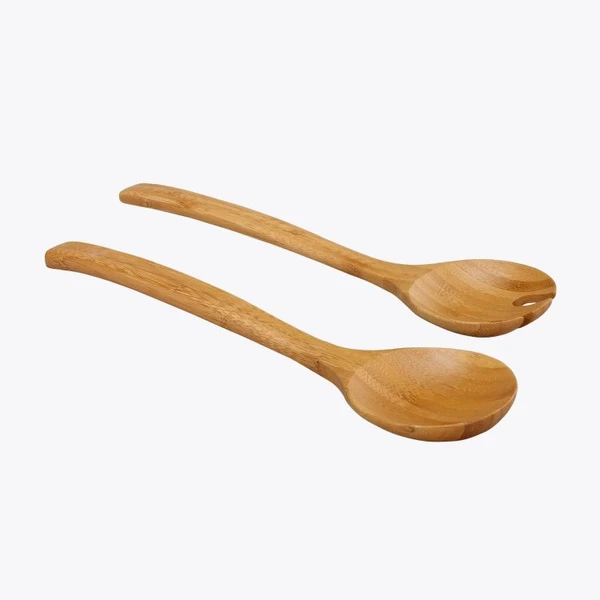 Lot de 2 Couverts à Salade en Bambou