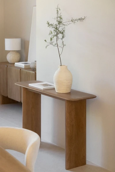 Console 120x35 cm en bois de manguier Miller