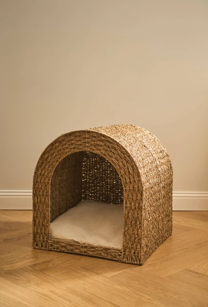 Niche pour animaux, 45xH47cm, en jonc de mer