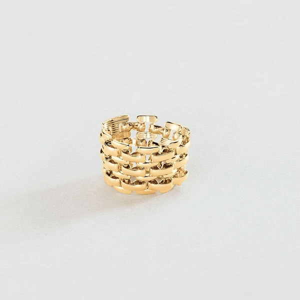Bague large MINUIT - Doré