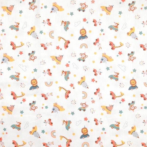 Piqué de coton imprimé zoo