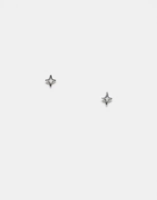 Kingsley Ryan - Boucles d'oreilles étoiles à 4 points en argent massif