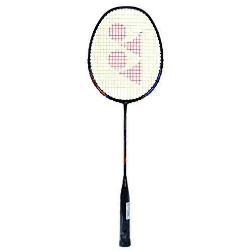 Yonex Nanoray Light 18i Raquette de Badminton en Graphite avec Couverture complète Gratuite (77 g, Tension de 13,6 kg, Noir)