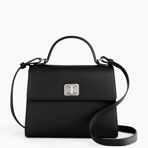 Sac à main Eva en cuir grainé