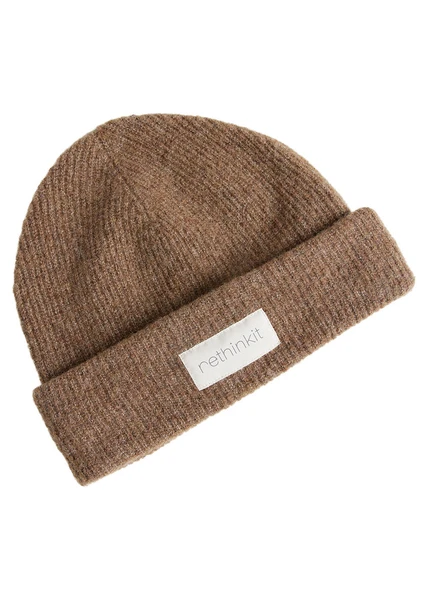 Bonnet En Laine Tricoté Snug - Warm Melange Brown