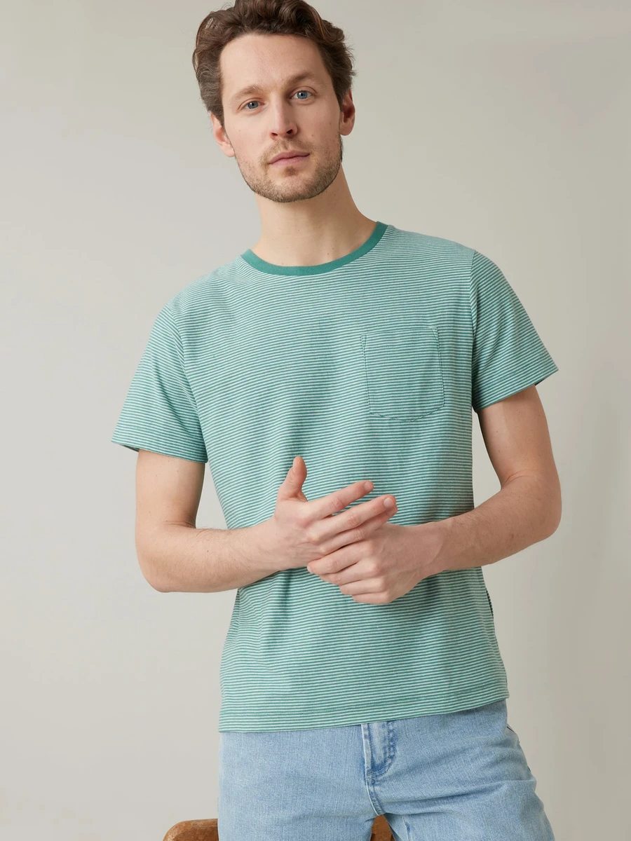 T-shirt rayé homme - coton biologique