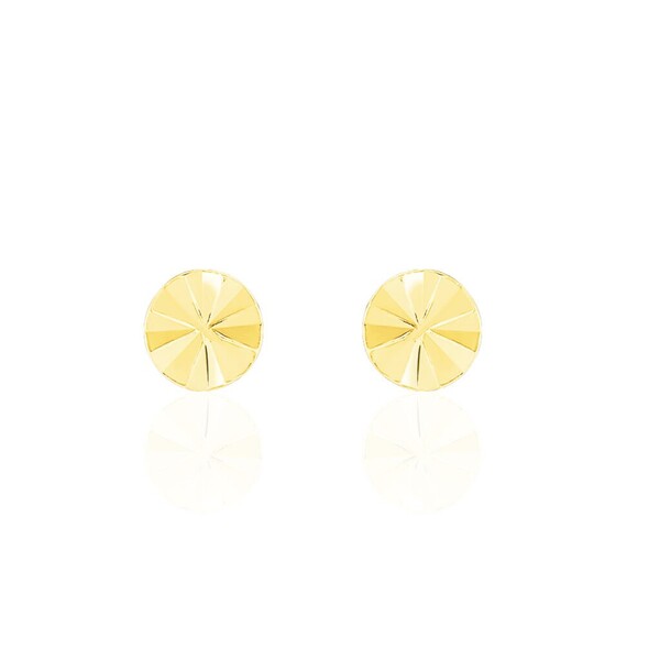 Boucles D'oreilles Puces Berangere Cercle Or Jaune