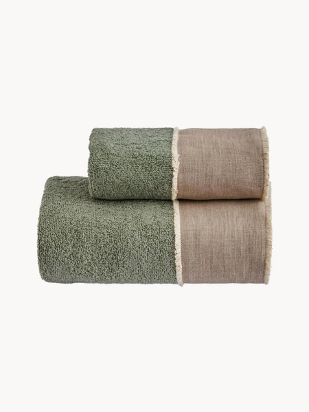 Parure de bain en coton Nicol, 2 pièces | Westwing