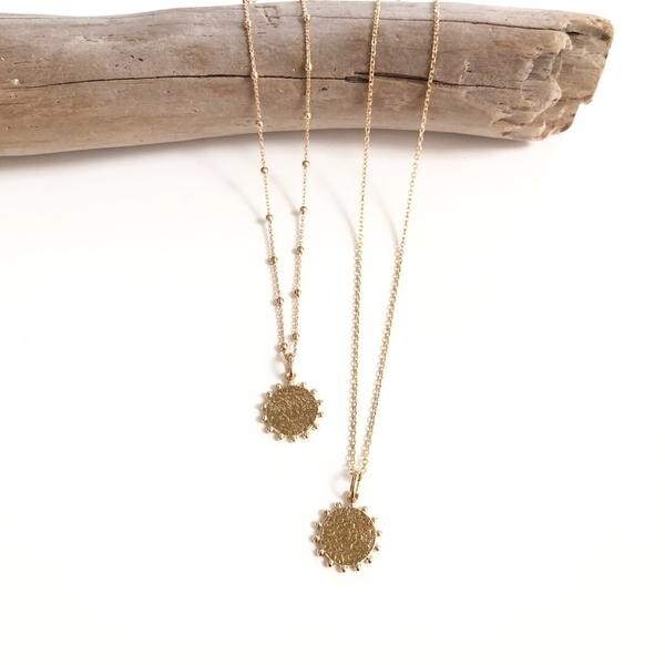 Collier "Saline" plaqué or