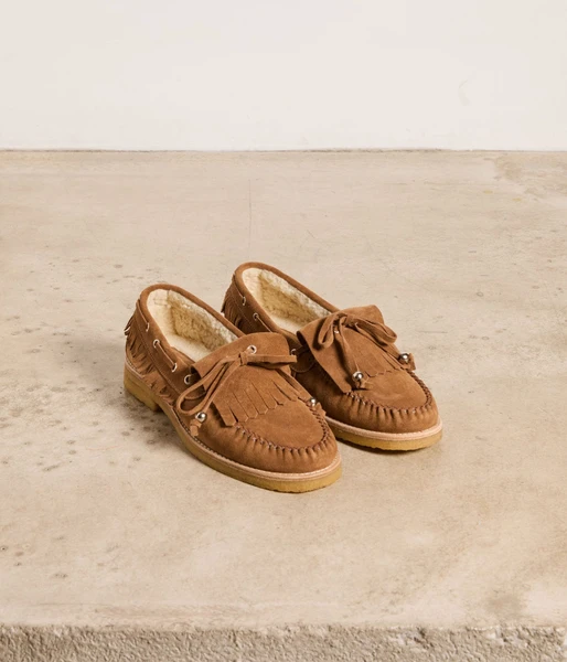 Mocassins velours beige Jumper