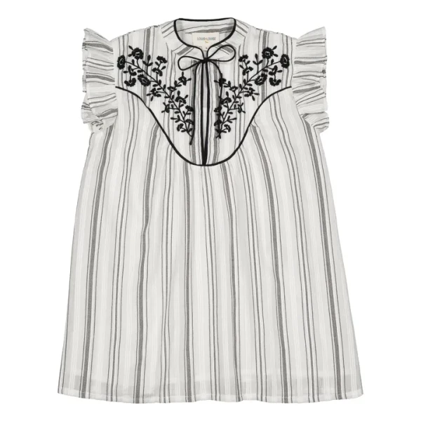 Robe Andrée Bouquets | Bleu gris