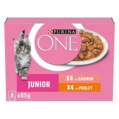 PURINA ONE Junior 8 x 85 g pour chaton : pas cher ✓ Zooplus.be