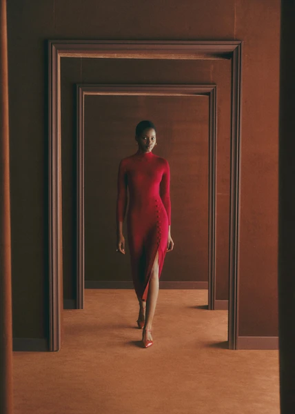 Robe Harper - Rouge Foncé