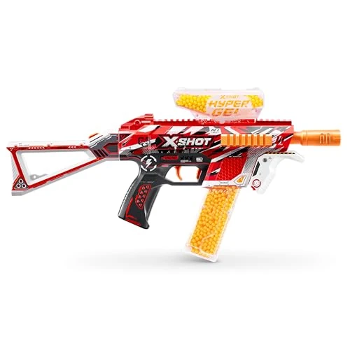 XSHOT Hypergel Trace Fire Blaster (2500 Billes Gel) par ZURU, 14 Ans+