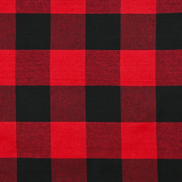 Polycoton Vichy 60 mm noir et rouge