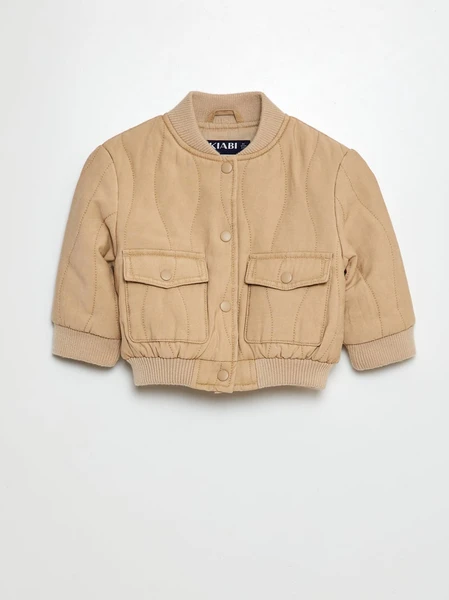 Veste matelassée pressionnée