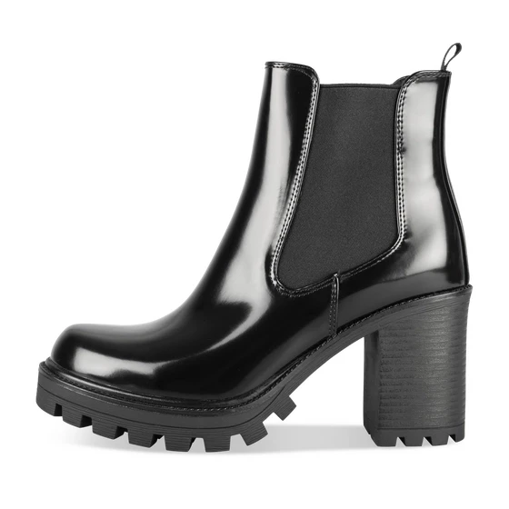 Bottines NOIR Femme motif Uni A enfilerMERRY SCOTT