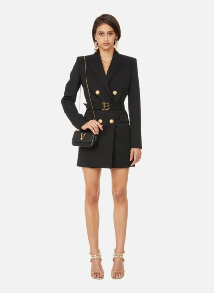 Robe en laine | Noir