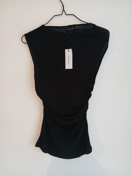 Karen Millen Prenium Jeersey wool Blend Ruched Top Taille S