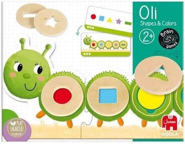 Goula - Oli Formes et Couleurs - Apprentissage - Développement de la Logique - Jeu Educatif - Puzzle de la Chenille - Pour Enfants à partir de 2 ans