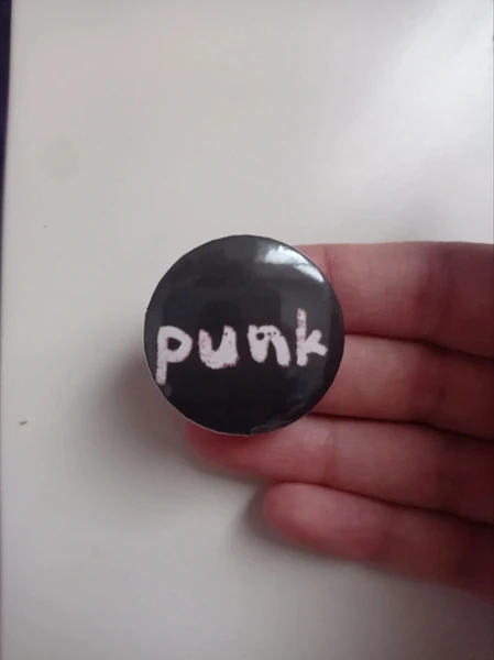 Punk black alternative pin