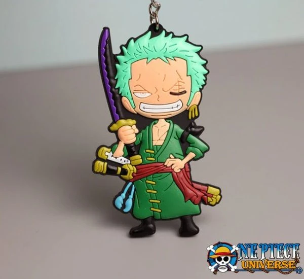 Rubber One Piece Zoro Keychain 8CM - Official One Piece Merch Collection 2024 - One Piece Universe Store