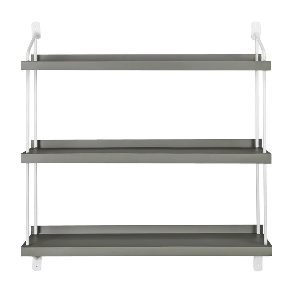  Etagère murale 3 niveaux en métal verte H72cm 