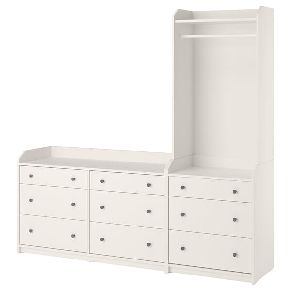 HAUGA Combinaison de rangement - blanc 208x199 cm - IKEA