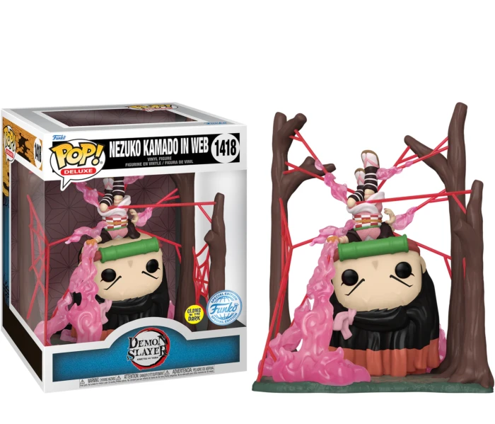 DEMON SLAYER - POP Deluxe N° 1418 - Nezuko dans toile (GITD)