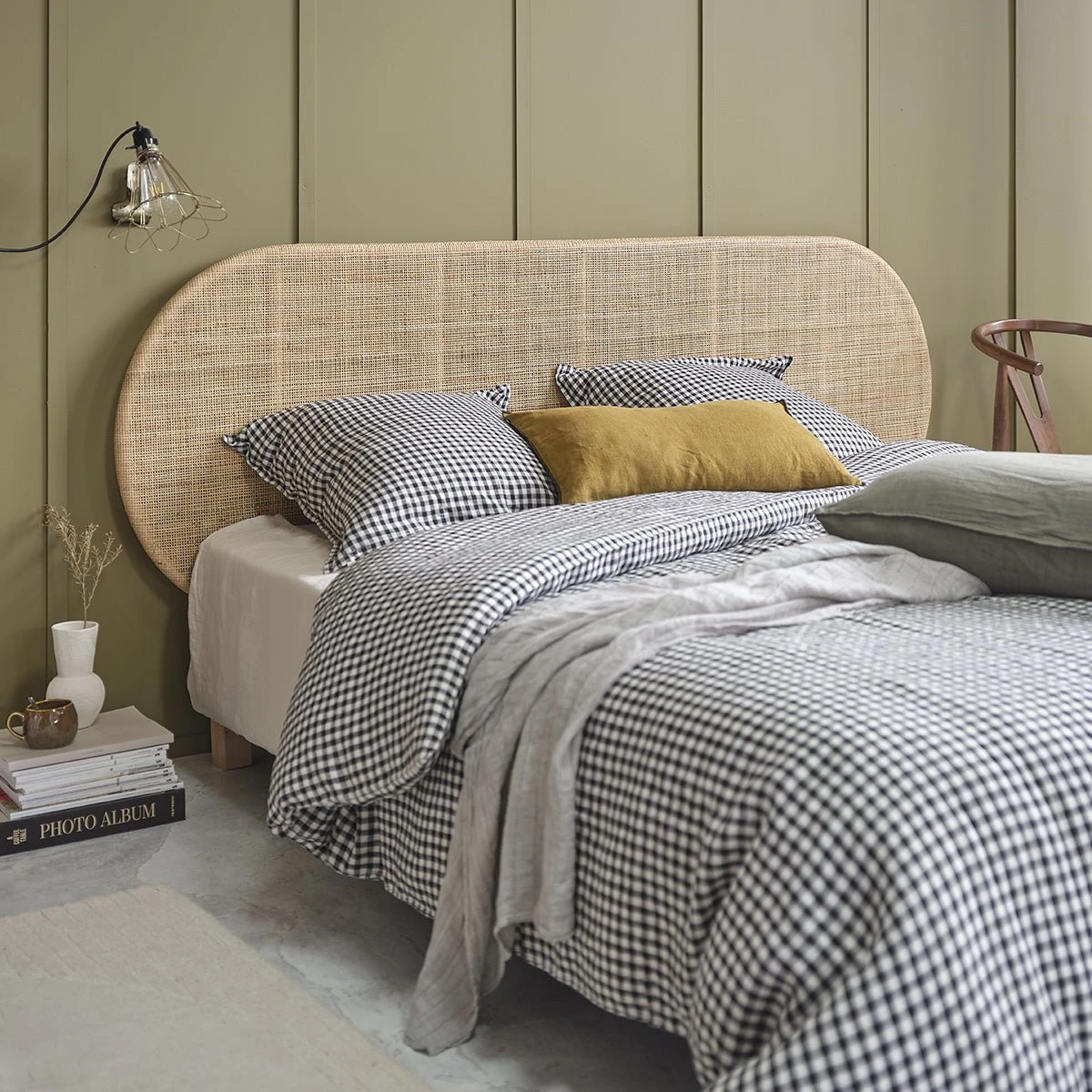 Tête de lit en rotin naturel 180 cm JANE